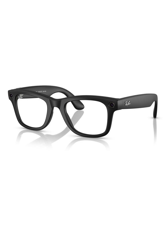 Meta Ray-Ban Wayfarer RW4008 Large Matte Black Clear Graphite Green Transition Black