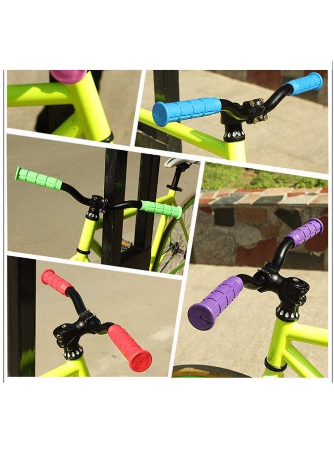 Daytoyz Soft Bicycle Handlebar Grips, Universal Cycling Grips Anti-Slip Rubber Shock-Absorbing Hand Grips Bicycle for Mountain Bike MTB - Image 3