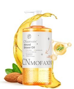 CNMOFAXIN Almond Shower Oil Body Wash – Shower Gel For Smooth & Glowing Skin, Nourishing & Softening Body Cleanser with Almond Oil, Vitamin B3, Rosemary Extract – Gently Cleanses, Brightens & Hydrates Skin (500ml)