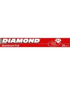 Diamond Aluminium Foil 25 sq. Feet Silver
