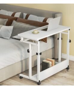 Bedside Laptop Desk Desktop Computer Table with Keyboard Tray Desk Removable Lifting Gaming Study Desk