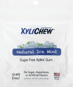XyliDENT Xylichew Natural ice Mint 50 Pieces 2.29 oz (65 g)