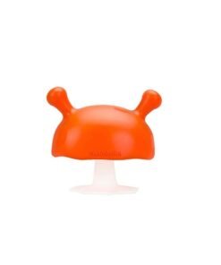 Mombella Mimi The Mushroom Super Soft Silicone Baby Soothing Teether Toy, Pacifier &Breast Shape for Sucking Stage, Prevent Finger Chewing & Falling Down, for 0m