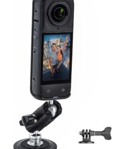 STARTRC Magnetic Mount for Insta360 X5, Metal Magnet Steering 360 Quick Car Holder 1/4 Screw Adapter for Insta 360 X5 X4 / for Gopro Hero 13 12 for DJI Action 5 Pro Pocket 3 / AKASO EK7000 Accessories