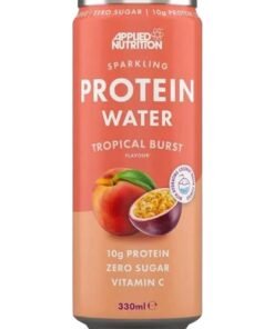Applied Nutrition Sparkling Protein Water with Vitamin C & Coconut Water Powder, Tropical Burst, 330ml – 10g Protein, Dairy & Gluten Free