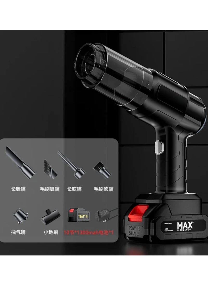 NEW Portable Handheld Car Vacuum Cleaner – Wireless High-Power Lithium Battery with Replaceable Design