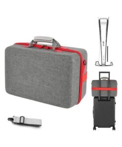 MMG Carrying Case for Ps5, Shockproof Hard Shell Carry Case Travel Bag, Hard Shell Travel Case for PlayStation 5 Console Controller, Waterproof Organizer Protective Case