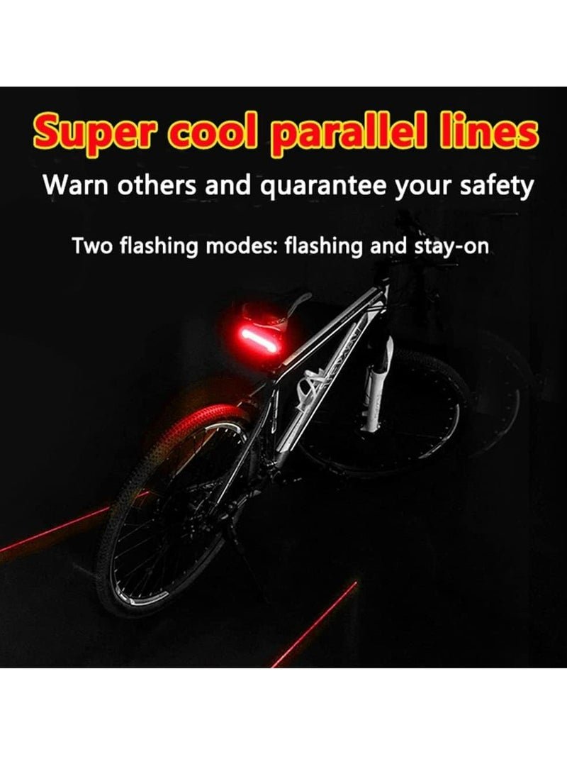 Meilan X5 Smart Bike Tail Light Wireless Turn Signals Automatic Brake Light Ground Warning Line Remote Control Usb Rechargeable Waterproof Safety Warning Rear Back Cycling - Image 4