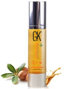 GK Hair Smoothing Serum (Pack of 1/3.4 fl oz) - 100% Pure Organic Argan Oil | Hydrating Strength Shine Dry Damaged Repair Anti-Frizz Moistures Nourishment