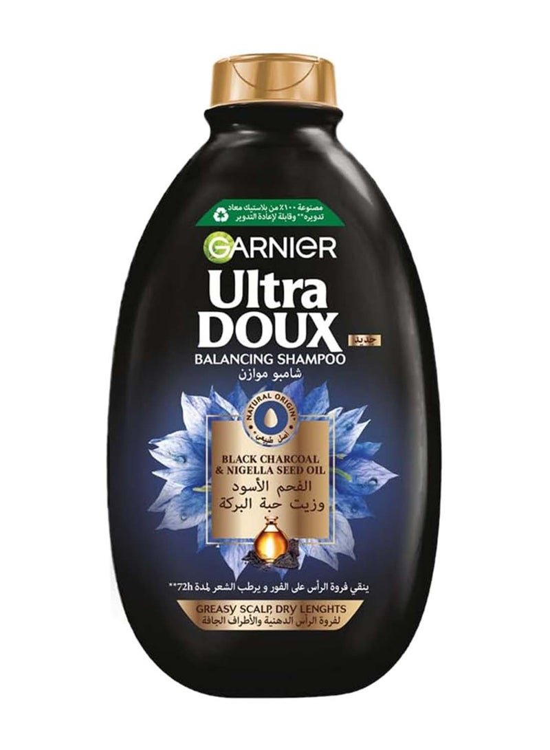 garnier Ultra Doux Black Charcoal & Nigella Seed Oil shampoo is a real recipe to purify & shine dull hair. Combining