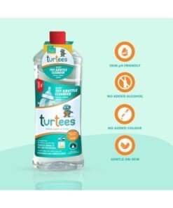 Turtees Baby Toy & Bottle Cleanser Pack of 3 (1000ml x 3) – Gentle & Safe Liquid for Baby Bottles, Nipples, Toys & Feeding Accessories – Removes Milk Residue, Alcohol & Colour Free