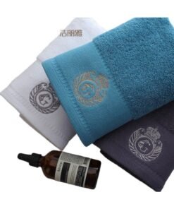 Grace Five-Star Hotel Large Towels, 2 Pieces, Pure Cotton, For Home Use, Extra Large And Thick, Absorbent Long-Staple Cotton, Face Towels, 180G/Piece