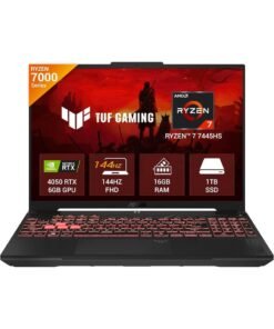 ASUS TUF A16 Gaming Laptop With 16-Inch WUXGA Display, AMD Ryzen 7 7445HS Processor/32GB RAM/2TB SSD/8GB NVIDIA Geforce RTX 4050 Graphics Card/Windows 11 Home English Jasper Gray