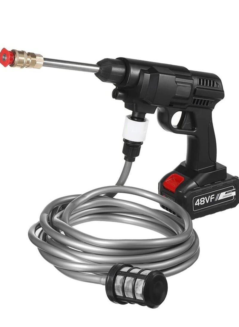 ELTRAZONE 48 V Wireless High Pressure Car Wash Water Gun Portable High Pressure Washer Washing Auto Spray Garden Tool