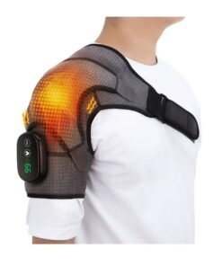 EVEREEN Electric Heating Shoulder Brace, LED Display, Vibration Shoulder Massage Support Belt Strap, For Arthritis Joint Injury Pain Relief