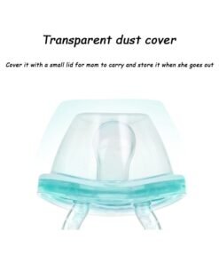 Alternative view of Quantum 2 PCS Baby Pacifier, Soft Durable Orthodontic Soothers with a dust cover and an anti-drop chain, Natural Nipple Shape Easy Clean
