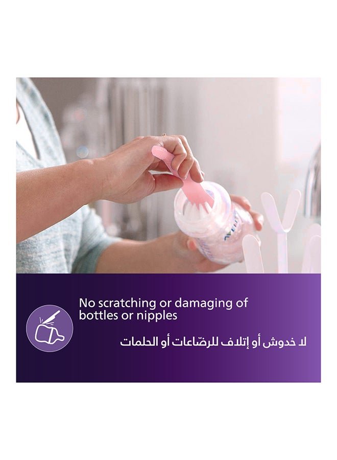 Philips Avent Bottle And Teat Brush Pink | No.1 Brand Recommended By Moms Worldwide