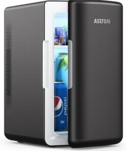 AstroAI 6L Auto Mini Fridge 2.0 Gen | Portable Thermoelectric Cooler & Warmer for Car and Home (Dark Grey)