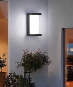 Vmax Modern LED Outdoor Wall Light, 18W Waterproof Exterior Wall Lamp with 3 Color Modes (3000K/4000K/6500K) | IP65 Weather Resistant, Rustproof, Bright 1920LM Wall Sconce for Porch, Garden, Garage & Home