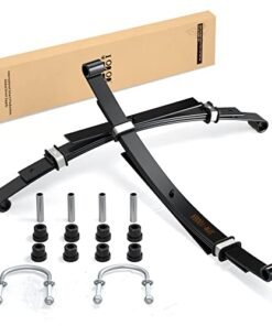 10L0L Golf Cart Heavy Duty 4-Leaf Rear Springs for Club Car DS 1982-up Gas & Electric,Club Car ds Rear Leaf Spring Kit with Bushings & Sleeves U Bolt for Club Car DS 1014675