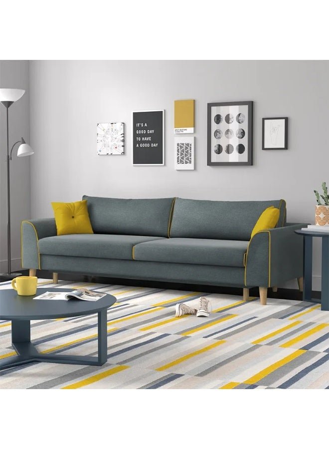 DIVINE FURNITURE Pochee 3 Seater Upholstered Sofa