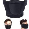 Depend Half Face Mask Windproof Men Women For Skiing Snowboarding Motorcycling Winter Outdoor Sports Highly Breathable, Black