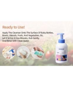 Alternative view of Seednur Baby Bottle and Fruit & Vegetable Cleanser, Fragrance Free, Contains Enzymes, Removing Milk Stains, 600ml Plant Based Baby Bottle Cleanser