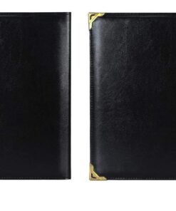 FUTURE X A5 Bill Folder for Restaurant and Hotel with Card and Receipt Holder, Business File Folder, Document Holder, Portfolio/Organizer/Planner (Pack of 2)