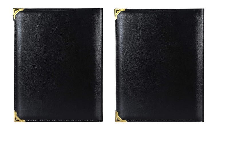 FUTURE X A5 Bill Folder for Restaurant and Hotel with Card and Receipt Holder, Business File Folder, Document Holder, Portfolio/Organizer/Planner (Pack of 2)