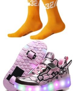 Draxon Kids Sneaker roller skates shoes for girls with wheels become sport sneaker with led for children show gift