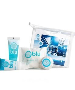 world amenities Blu Bathroom Travel Kit  On The Go Luxury Kit Hotel Quality  Travel Essentials for Women and Men