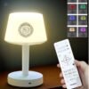 Equantu Desk Lamp Quran Speaker Smart Touch LED Lamp Bluetooth Speaker with Remote Control 8GB 16 Reciters and 16 Translations Model SQ-917