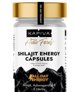 Kapiva Shilajit/Shilajeet Energy 60 Capsules | Made with 100% Pure Shilajit | For All Day Energy & Stamina | With Ashwagandha,Gokshura | 100% Ayurvedic