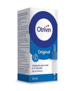 Otrivin Original 0.1% Adult Nasal Drops For Blocked Nose 10ml