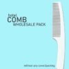 Old Tree White Handel Hotel Comb - Perfect For Hotel Accessories | Hotel Amenities | Guest House Kit | Toiletries Kit | Clubs | Ngo | Resort | Hotel | Hospital | Salons | Gyms | Travel Agency | Travel Use | Hotel Guest Amenity | White Handle Comb Size 18.5 X 3.5 Cm (Without Cover) Pack Of 250Pcs.