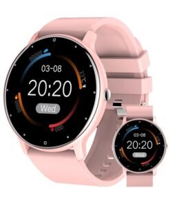 RollsTimi  Smart Watch for Women Men,Fitness Tracker with Heart Rate Sleep Monitor IP67 Waterproof 1.28" Full Touch Screen Fashion Sports Watch for Android IOS,Pink