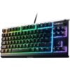 SteelSeries Apex 3 TKL Wired Membrane Gaming Keyboard, With 8 Zone RGB Backlighting, IP32 Water Resistant, Gaming Grade, US Layout, Black | 64831