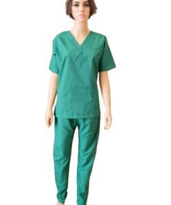 Rannah's Uniform Scrubs Medical Uniform Unisex Top and Pants Green Nurse Suit Set