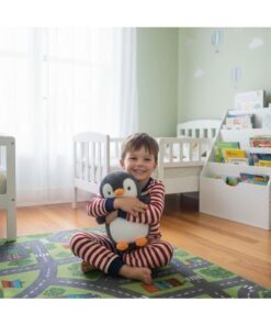 DANUBE HOME 22 cm Blue & White Plush Penguin Soft Toy – Charming Stuffed Animal Bird, Soft Cuddly Plush, Lovely Gift for Kids & Nursery Decor