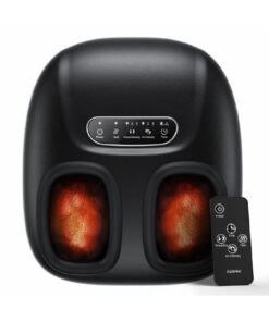RENPHO Portable Foot Massager with Heat for Plantar Fasciitis, Shiatsu 3D Kneading, Compression, Remote Control, Electric Feet Massager Fits Size Up to 10.5, Gifts for Men Women