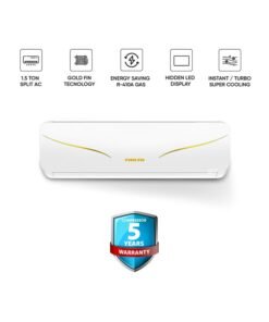 NIKAI 1.5 Ton Rotary Split AC, Silent & Energy Efficient Cooling with T3 Tropicalized GREE Compressor, 3D Swinging for Super Cool, Gold Fin technology, Auto Restart, 18000 BTU Air Conditioner, Groover Copper Tubing (30% Higher cooling), Best for Home & Office NSAC18131N24A / N25IN White