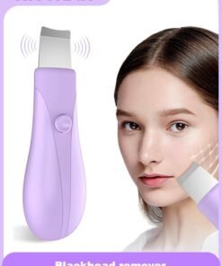 HieerBus Blackhead Remover Tools,Blackhead Remover for Face and Nose, Skin Scrubber Face Spatula Deep Pore Cleaner for Daily Skin Care, Skin Care Tools for Men and Women, Whitehead Removal(Purple)