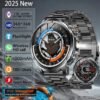RollsTimi  Men's Bluetooth Smart Watch, 1.85-Inch HD High-Definition Touch Screen, 360*360 High Resolution, LED Flashlight, IP68 Daily Waterproof, 1000mAh Long Battery Life Battery, Sports And Sleep Monitoring, Multiple Sports Modes, DIY Personalized Dial, Bluetooth Call Receiving/Making, Magnetic Charging, Sedentary Reminder, Message Notification, Smart Bluetooth Wearable Watch, RT AK95