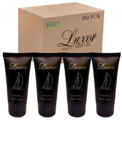 ECO Amenities Luxor Bath Gel 0.85 oz. – Bulk Hotel Amenities, Travel Size Shower Gel, Luxury Guest Toiletries for Hotels, Resorts, Airbnb & Spa – Case of 250 Tubes”