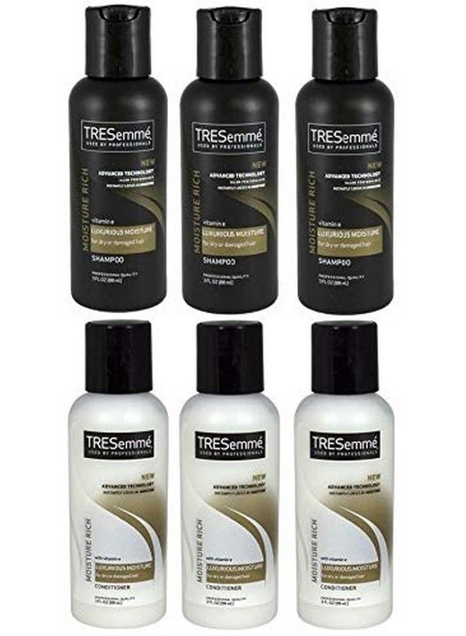 TRESemmé Tresemme Moisture Rich Shampoo & Conditioner 3 Fl. Oz. Travel Size (3 Duo Sets)