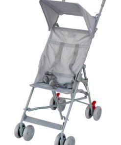 Moon Jet Baby Stroller – Lightest Buggy with Umbrella Fold, Wide Canopy, Compact And Travel-Friendly, for Babies 6m to 3yrs (up to 15kg) – Light Grey