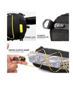 Barakah Bike Handlebar Bag, Bicycle Front Bag Fram Storage Roll Bag Mountain Road Bikes Commuter Shoulder Bag Professional Cycling Accessories - Image 4