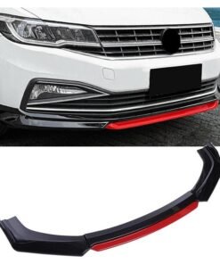 KGL BROSISS Car Front Bumper Lip Body Kit, Universal Front Bumper Splitter Lip Spoiler, 3 Stage Design Spoiler