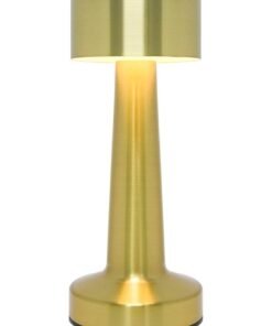 Lsgddm Cordless LED Table Lamp, 3-Levels Brightness Metal Desk Lamp,3 Color Touch Control Rechargeable Lamp, Ideal Bedside Lamp for Nightstand, Bedroom, Living Room