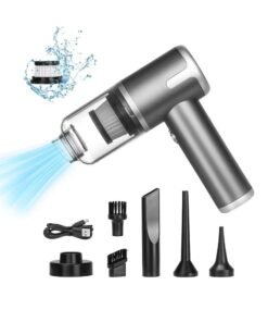 Panda Cordless Handheld Vacuum Cleaner Portable Mini Car Vacuum with Type-C Fast Charge Brushless Motor 4-in-1 Attachments 15000Pa Suction Rechargeable Small Vacuum for Car&Home & Office